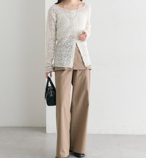  「フラワーカットレースカーディガン」|Tシャツ・カットソー|