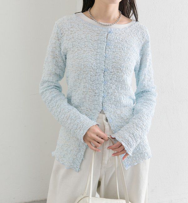  「フラワーカットレースカーディガン」|Tシャツ・カットソー|