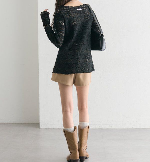  「フラワーカットレースカーディガン」|Tシャツ・カットソー|