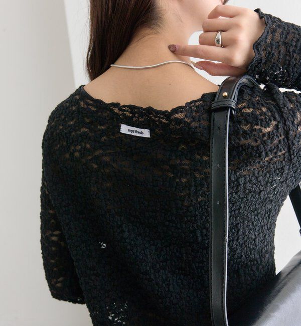  「フラワーカットレースカーディガン」|Tシャツ・カットソー|