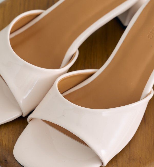  「スクエアトゥヒールサンダル」|サンダル|