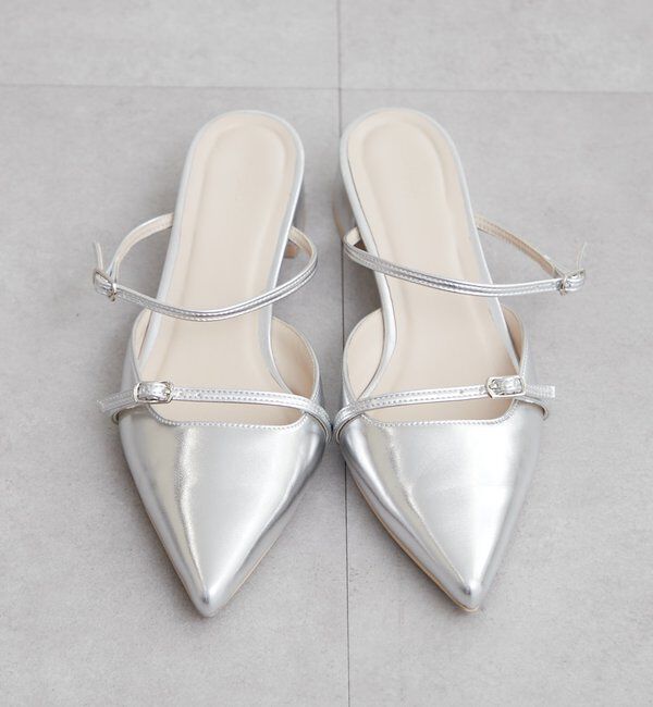  「ポインテッドトゥストラップパンプス」|パンプス|