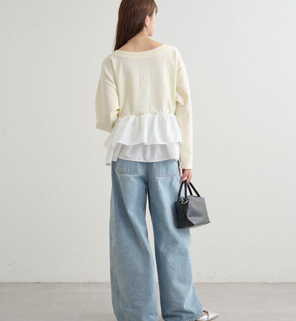  「ペプラムヘンリーニット」|ニット・セーター|