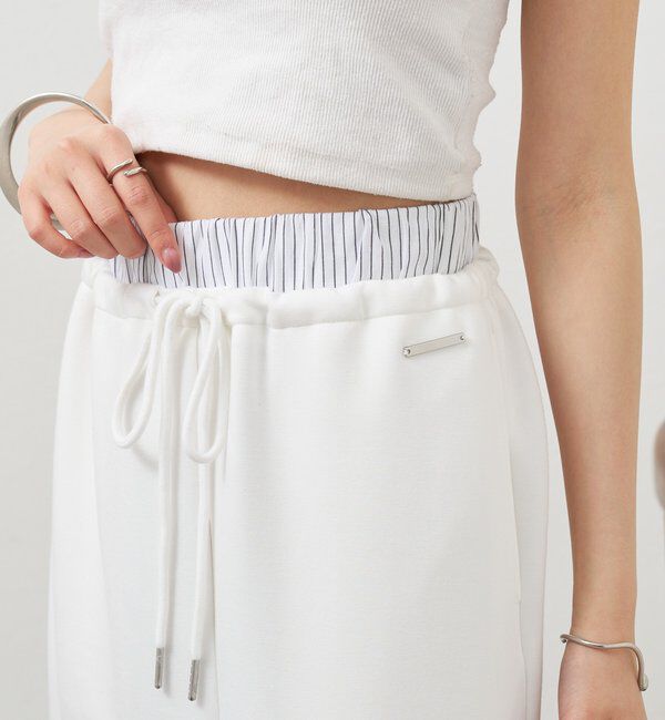  「Wベルトスウェットスカート」|スカート|