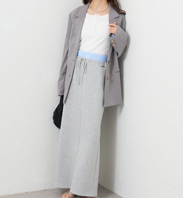  「Wベルトスウェットスカート」|スカート|