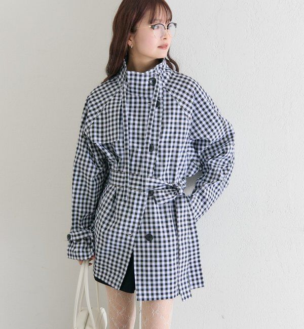  「スタンドカラーミドルトレンチ」|トレンチコート|