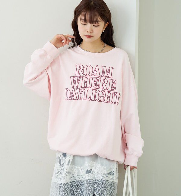  「アップリケロゴスウェット」|パーカー|