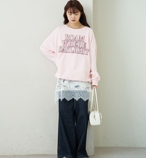  「アップリケロゴスウェット」|パーカー|