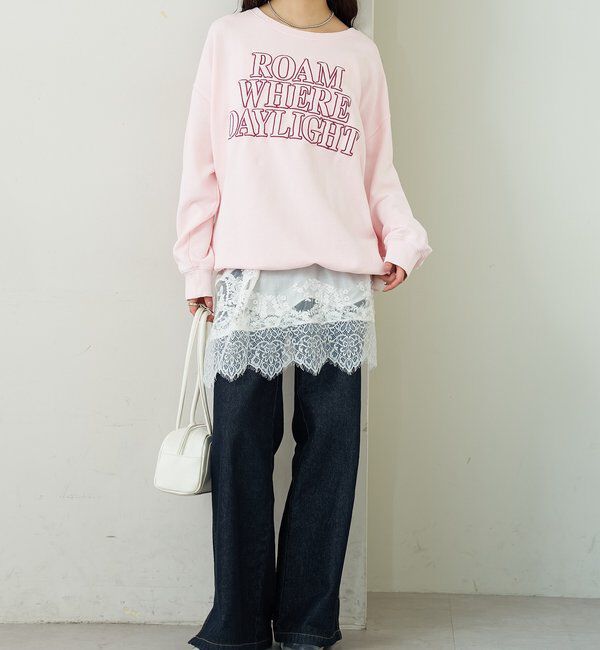  「アップリケロゴスウェット」|パーカー|