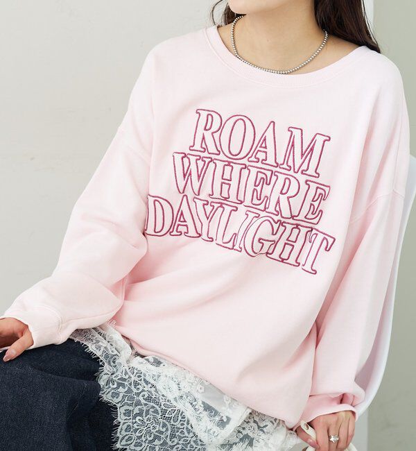  「アップリケロゴスウェット」|パーカー|