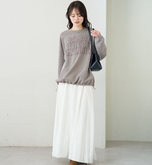  「アップリケロゴスウェット」|パーカー|