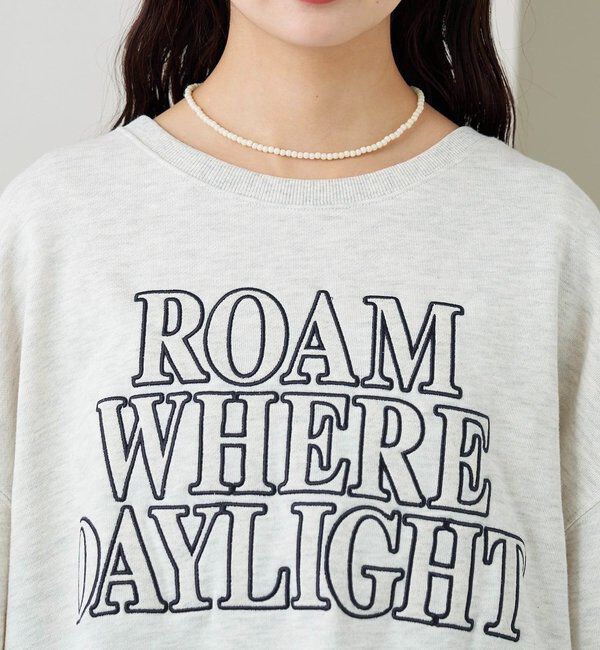  「アップリケロゴスウェット」|パーカー|