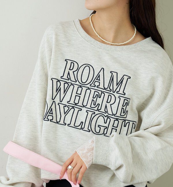  「アップリケロゴスウェット」|パーカー|