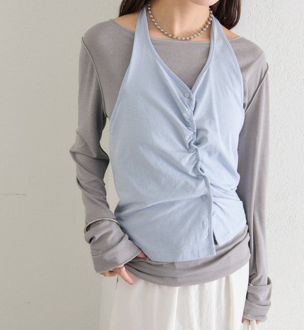  「ホルタービスチェセットロンT」|Tシャツ・カットソー|ブルー