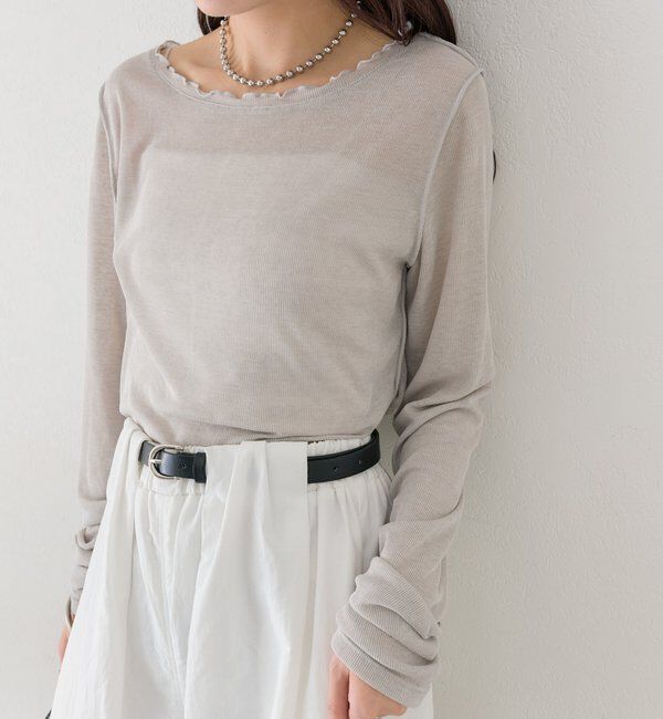  「チュールタグシアーロンT」|Tシャツ・カットソー|