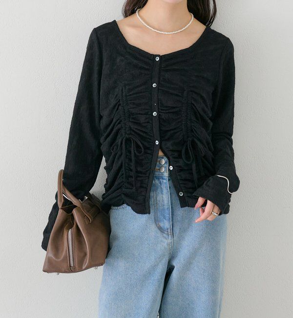  「シャーリングレースカーディガン」|Tシャツ・カットソー|