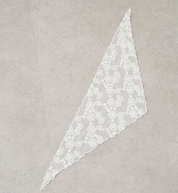  「フラワーレーススカーフ」|マフラー|