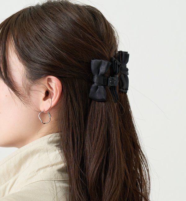  「サテンリボンヘアクリップ」|その他|