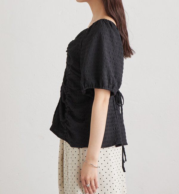  「ハートネックパフブラウス」|シャツ・ブラウス|