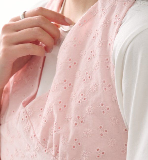  「コットン刺繍ホルターネック」|シャツ・ブラウス|