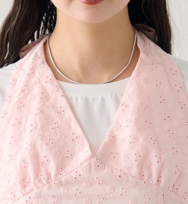  「コットン刺繍ホルターネック」|シャツ・ブラウス|