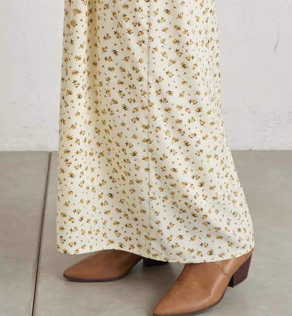  「襟付きフラワーワンピース」|ワンピース|