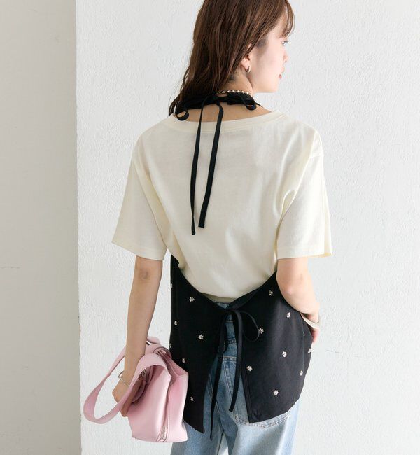  「ビジューフラワーホルタービスチェ」|シャツ・ブラウス|