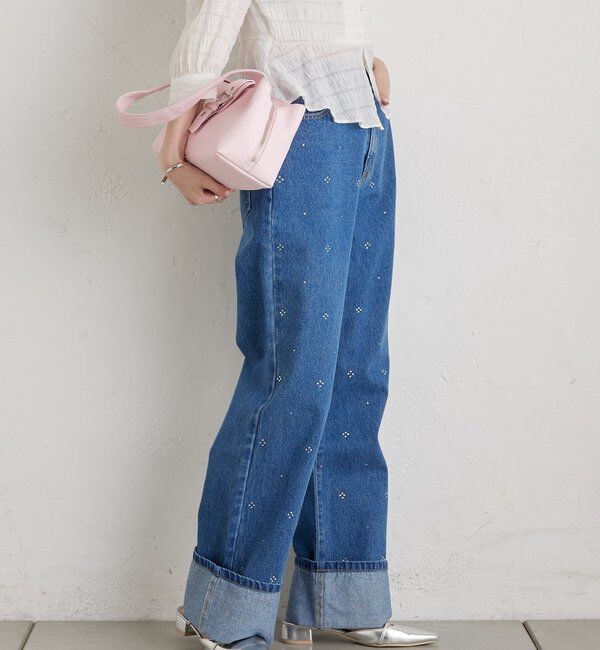  「ラインストーンデニム」|デニム|