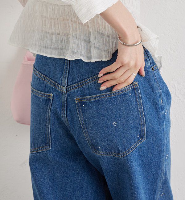  「ラインストーンデニム」|デニム|