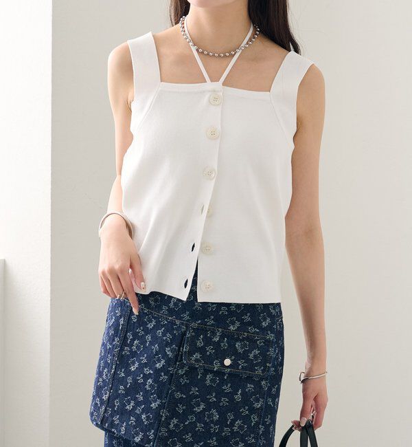  「ホルターニットタンクトップ」|キャミソール|