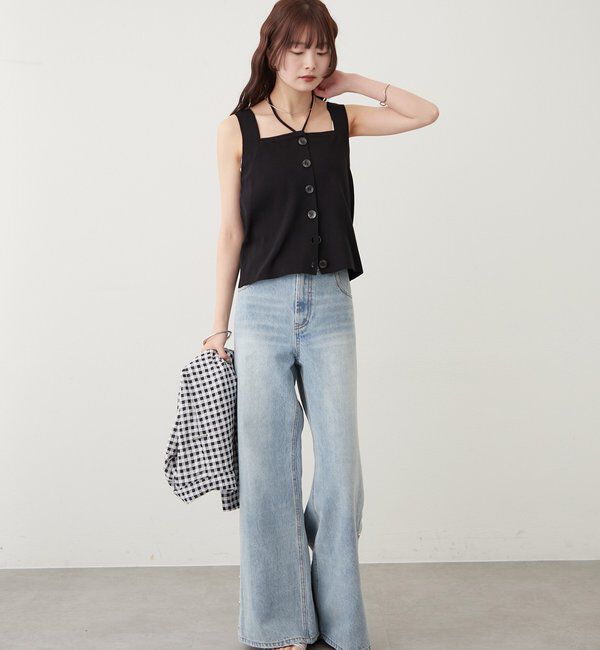  「ホルターニットタンクトップ」|キャミソール|