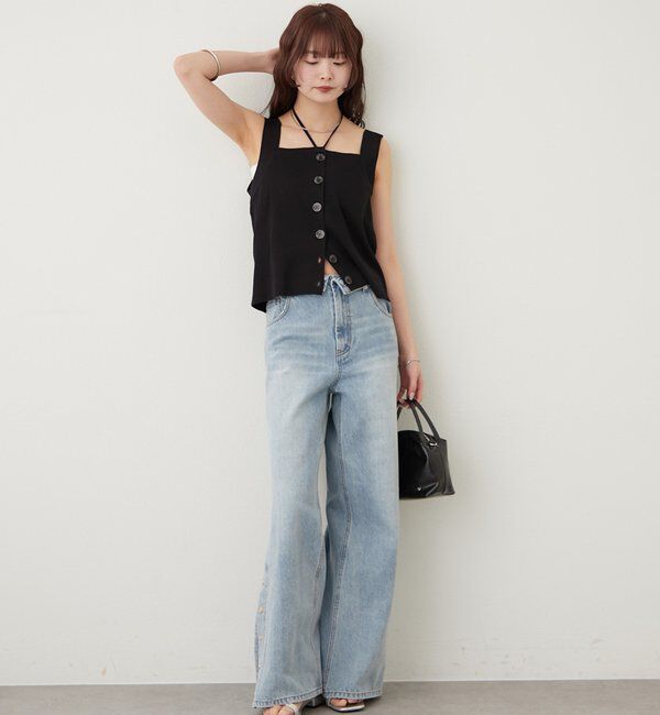  「ホルターニットタンクトップ」|キャミソール|