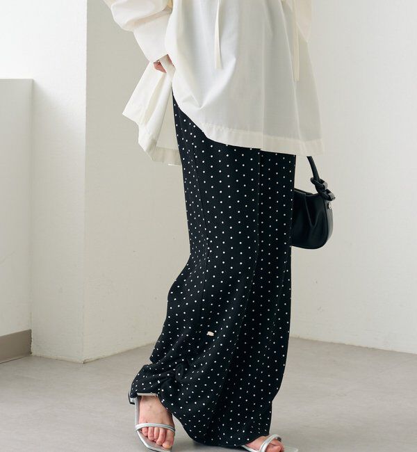  「裾ギャザーリブパンツ」|チノ|