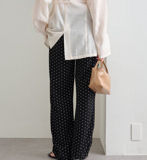  「裾ギャザーリブパンツ」|チノ|