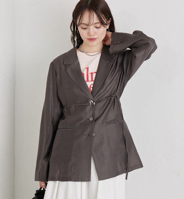  「ベルト付きシアージャケット」|その他|
