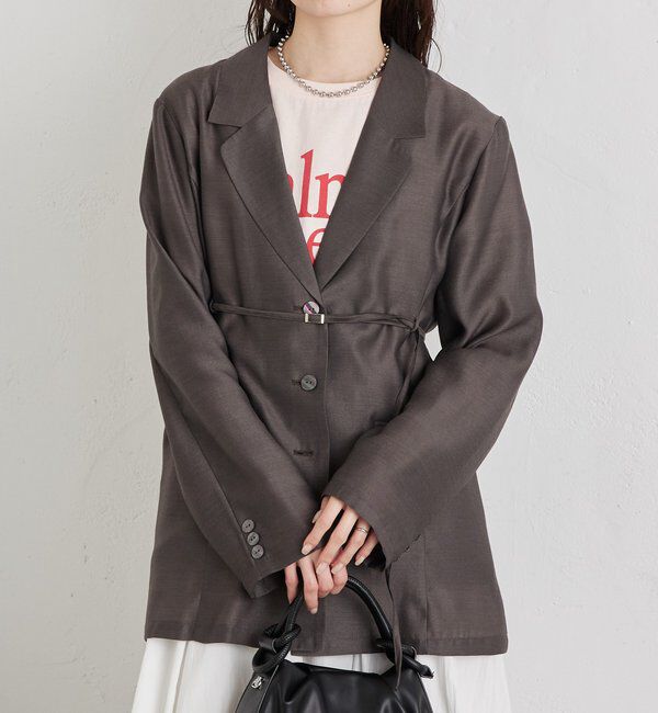  「ベルト付きシアージャケット」|その他|