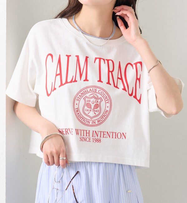  「ショートロゴTシャツ」|Tシャツ・カットソー|オフホワイト