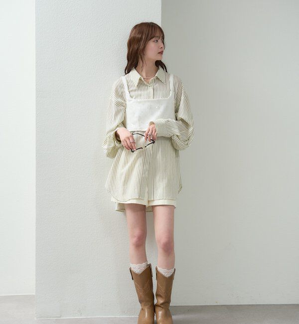  「シャイニースクエアビスチェ」|シャツ・ブラウス|