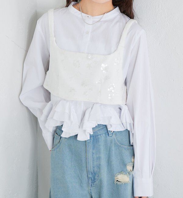  「シャイニースクエアビスチェ」|シャツ・ブラウス|