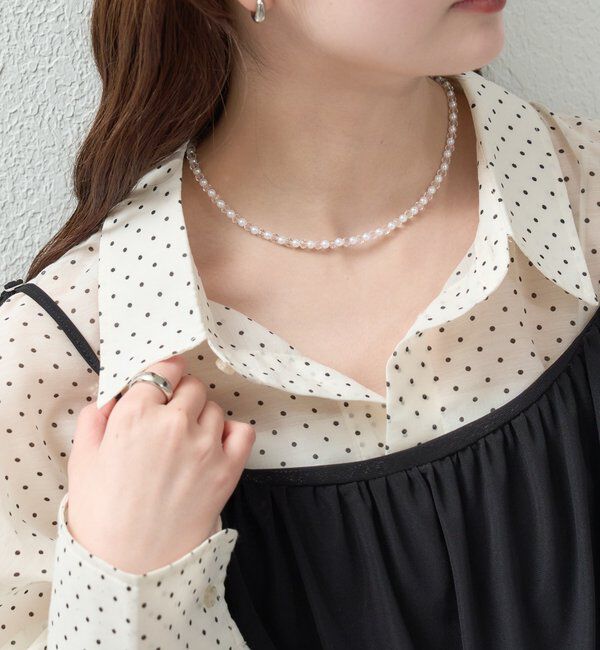  「パールクリアネックレス」|リング|