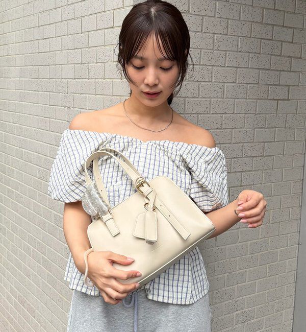  「チェックパフブラウス」|シャツ・ブラウス|