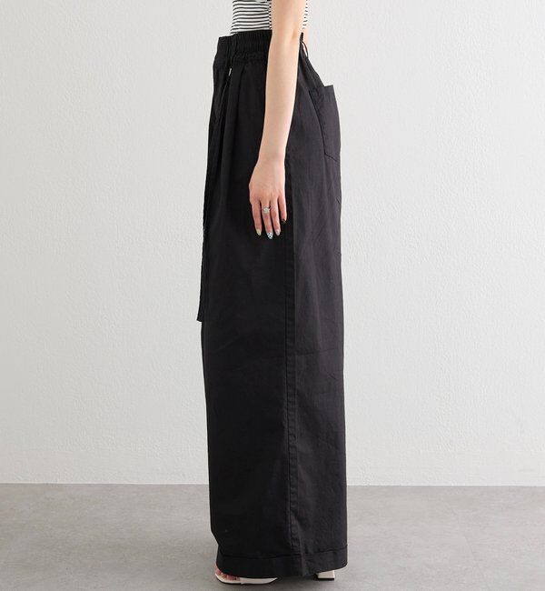  「ワイドベルトタックパンツ」|チノ|