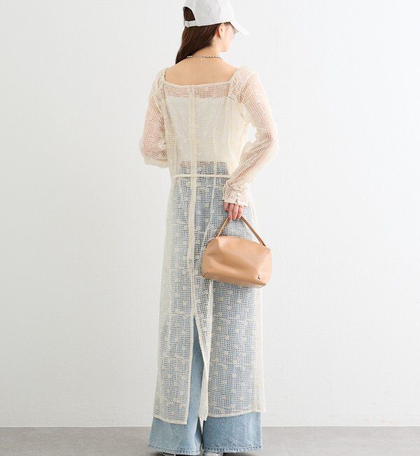  「フラワーレースロングワンピース」|ワンピース|