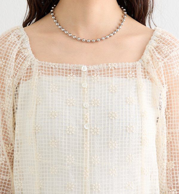  「フラワーレースロングワンピース」|ワンピース|