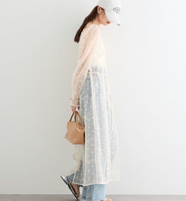  「フラワーレースロングワンピース」|ワンピース|