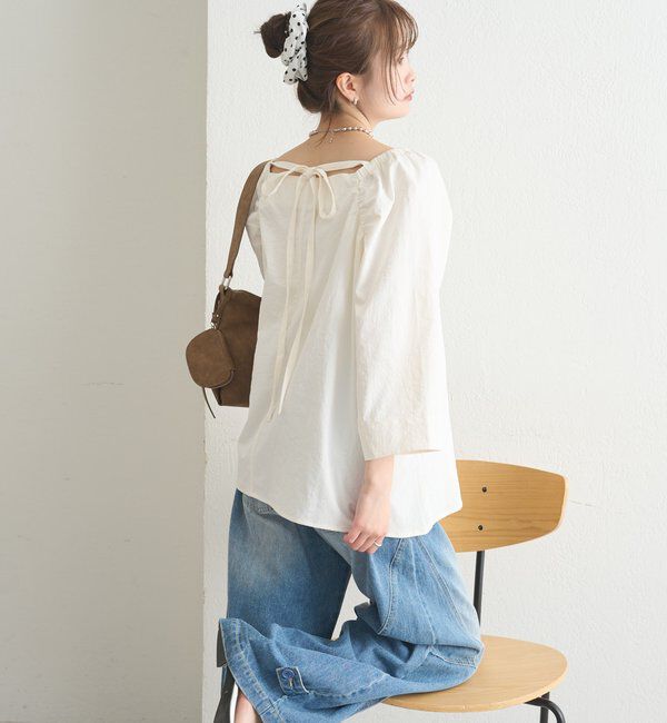  「チョーカーリボンパフブラウス」|シャツ・ブラウス|