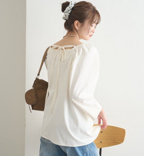  「チョーカーリボンパフブラウス」|シャツ・ブラウス|