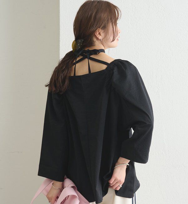  「チョーカーリボンパフブラウス」|シャツ・ブラウス|