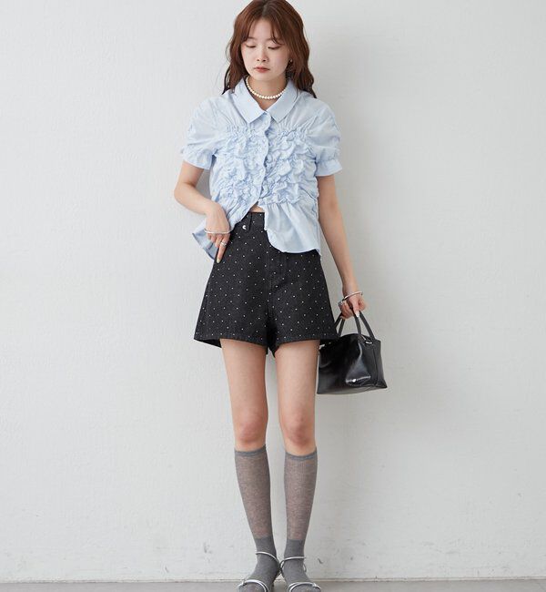  「シャーリングシェイプシャツ」|シャツ・ブラウス|