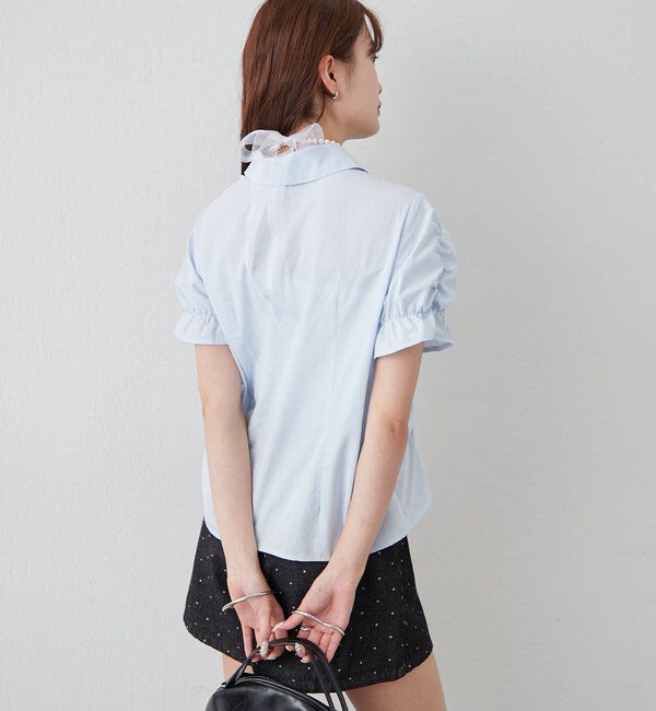  「シャーリングシェイプシャツ」|シャツ・ブラウス|